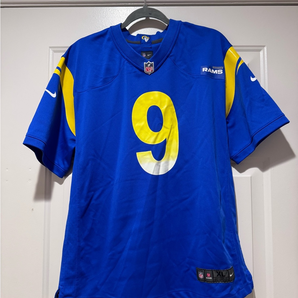 NFL Blue Nike On-Field Jersey with Red & White NFL Shield